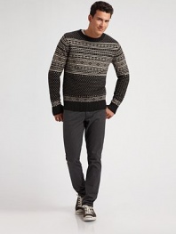 The season's essential pattern makes its return in a super-soft blend of superyak and wool. CrewneckRibbed trim50% superyak/50% woolDry cleanImported