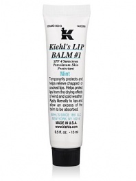 EXCLUSIVELY AT SAKS. Temporarily protects and helps relieve chapped or cracked lips. Helps protect lips from the drying effects of wind and cold weather. Apply liberally to lips and allow an excess of the balm to be absorbed. 0.5 oz. tube. 