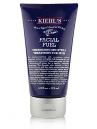 Facial Fuel Energizing Moisture Treatment for Men. Vitamin-enriched and energizing non-oily facial moisturizer wakens, uplifts and firms dull, fatigued skin. This facial recovery accelerator helps skin resist the effects of environmental stress for a healthy, invigorating appearance. Formulated with Vitamin C and E, chestnut extract and soy to re-fuel, re-energize and revitalize your skin. All skin types Made in USA