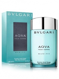 The original exploration of aquatic realm comes to life as AQVA gradually unfolds a fresh, luminous aromatic scent dedicated to a man with a vibrant personality. A free spirit who gains his strength from the force of the ocean waves. The design of the spherical bottle evokes rocks and pebbles softened by the sea, whilst its aqua-green tones reference unequivocally the hues of the sea. Top notes: neroli bigarade and grapefruit; heart: posidonia and rosemary flower; base note: white cedar wood.