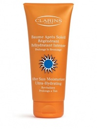 After Sun Moisturizer Ultra Hydrating. An intensely rehydrating and nourishing moisturizer for the body that regenerates and repairs sun-parched skin while promoting a longer-lasting tan. 7 oz. 