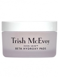 The difference between dull and glowing skin is right on the surface. The most common cause of dull complexions is a decreased rate of cell turnover. Trish McEvoy. Even Skin Beta Hydroxy Pads helps skin look its freshest. Refines the surface. Restores skin's natural radiance. Removes dead skin cells for a smoother complexion. Disposable 40 pads for ultra-easy application. 
