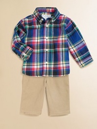 Give your little guy a classic preppy look that's bright from the start