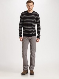 Perfect transitional weather item, shaped in incredibly soft merino wool.CrewneckWoolDry cleanImported
