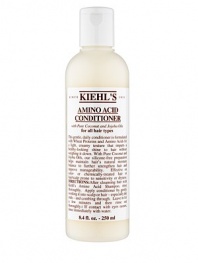 This gentle, daily conditioner is formulated with Wheat Protein and Amino Acids for a light, creamy texture that imparts a healthy-looking shine to hair without weighing it down. With Pure Coconut and Jojoba Oils, our silicone-free preparation helps maintain hair's natural moisture balance to further strengthen hair and improve manageability. For all hair types. 