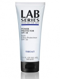 Introducing the new Lab Series Skincare for Men. Power Protector SPF 50 is a formula containing SPF 50 protection, the highest and most powerful protection available in the Lab Series Skincare for Men line. Provides daily hydration, improved skin tone and texture, revitalizes skin's overall appearance. 3.4 oz. 