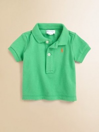 Rendered in lightweight cotton, this classic polo features a requisite embroidered pony at the chest.Polo collarShort sleevesButton downCottonMachine washImported Please note: Number of buttons may vary depending on size ordered. 