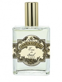 SOURCE OF INSPIRATION: Eau du Sud evokes the creator's memories of journeys in the south of France and Tuscany. A fragrance that conjures up the warmth of the sun, and long evenings - when the light of the day seems to last forever. WORDS TO DESCRIBE IT: Tonic, invigorating, green with a contrast of a fresh and lightly warmer scents. The heat of the Mediterranean sun. 3.4 oz. 