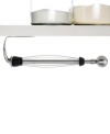 Reclaim your counter! Mounting under your cabinets, this bright chrome paper towel holder clears up counter space and gives you a hand when you need it most, allowing for easy tearing of a single sheet with just one hand, so messes are stopped before they start. Limited lifetime warranty.