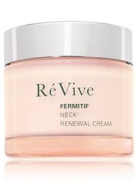 Fermitif Neck Renewal Cream with SPF 15. Promotes age reversal efficacy with anti-gravitational agents and Epidermal Growth Factor for cellular rebirth. 2.5 oz. 