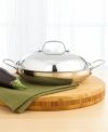 Say so long to takeout and make everyday a cooking day with Cuisinart's 12 pan. With a brilliant mirrored stainless steel exterior, this pan is as attractive as it is practical and durable. The secret is in the base where 18/4 stainless steel and pure aluminum are encapsulated to ensure fast and even heating. Limited lifetime warranty.