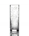 Etched with delicate latticework, the Petal Trellis bud vase lends everlasting romance to modern homes. A gift any couple will cherish in luminous glass from Martha Stewart Collection.