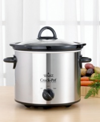 Slow cooking in a crock pot gives you the freedom to prepare mouth-watering dishes hours ahead of mealtime. Wrap around heating cooks food thoroughly. Glass lid keeps ingredients moist. Removable insert for easy cleaning. Manufacturer's 1-year warranty. Model 3040-BC.