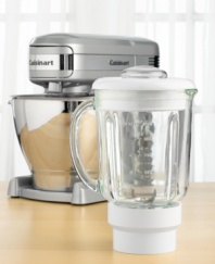 You'll be amazed at what your stand mixer can do! This powerful blender - perfect for smoothies and shakes, soups and sauces - attaches to the high-speed power outlet on your Cuisinart Stand Mixer. Three-year limited warranty. Model SM-BL.