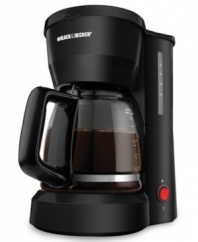 Made for small spaces and tight quarters, this coffee maker has a compact design with cord storage, so you can have your morning brew anywhere. Hassle-free features, such as a nonstick keep-warm plate and one-touch operation, make it a low-maintenance kitchen companion. 2-year warranty.