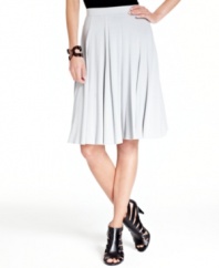 Fancy that: INC's feminine skirt feels like heaven and features an elastic waistband for easy pull-on styling!