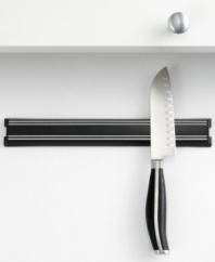 Culinary magnetism. Store and display your cutlery with pride, and put it within easy reach, with this magnetic knife storage strip from Henckels. Limited lifetime warranty.