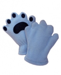 Easy to get on, these ThinsulateTM lined fleece mittens are adorable and warm! Bring out the bear cub in every kid!