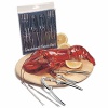 Enjoy crab and lobster even more with the great seafood tool set. This set is the perfect gift for the seafood lover. Wooden board not included. Set comes with two crackers and six picks.