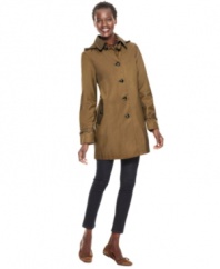 With clean lines and simple styling, this Jones New York coat is a perfect spring staple for damp days!