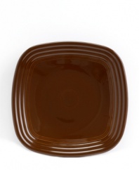 With the chip-resistant durability and fun colors you expect of square plates from Fiesta, the Square luncheon plate has a bold new shape that's worth celebrating. Ridged edges and a glossy finish bring out all the right angles.