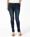 In a fabulous fit, these Levi's® Demi Skinny jeans feature a dark wash for a classically chic look!