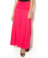 A dramatic style statement, any way you wear it! INC's maxi skirt converts into sultry strapless dress for evening.
