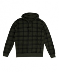 Pull it on, pop the hood and go. Quiksilver updates a classic hoodie with a cool plaid design.