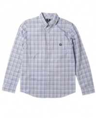 Pick up a plaid look. This shirt from DC Shoes is the perfect crossover piece.