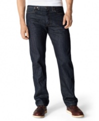 With the fit of an old favorite, this rugged straight leg jean makes a great addition to your off-the-clock rotation.