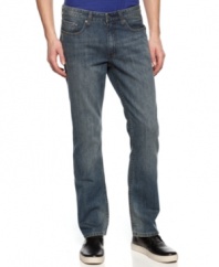 Open up your wardrobe to classic jean style with these boot-cut jeans from Kenneth Cole Reaction.