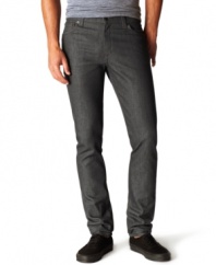Steel yourself. Urban style in your closet gets amped up with a pair of these grey washed, super skinny Levi's jeans.