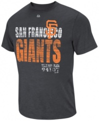 Where fashion meets fan gear! This San Francisco Giants MLB tee from Majestic Apparel fits just right!