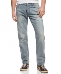 On the fly. These boot-cut jeans from LRG are your easy go-to pair when you need to get quickly out the door.