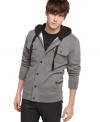 Maximize your hip urban style with this hoodie from Kenneth Cole.