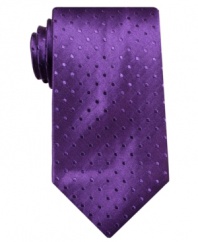 Make your point in the stylishly spotted tie from Perry Ellis.