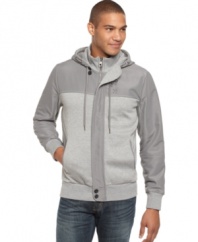 Less of a layer, more of an outfit. This hoodie from Marc Ecko Cut & Sew is an all-day all-star.