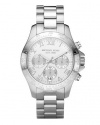 Michael Kors Stainless Steel Chronograph White Dial Women's Watch