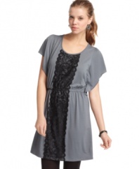 This casual day dress from 6 Degrees is perfect for running around town. Pair it with tights and flats for an adorable fall look.
