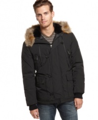 Gear up for the brisk weather to come. This Kenneth Cole jacket will be your seasonal staple.
