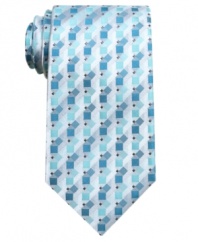 With an easy-care fabrication, this tie from John Ashford simplifies your wardrobe of work-day essentials.
