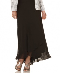 Refined elegance takes shape in this versatile skirt from Alex Evenings.