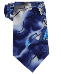 With a smoky, visually textured pattern, this Jerry Garcia tie amps up your work wardrobe in an instant.