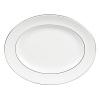 A subtle yet classic collection for formal dining in white fine bone china with platinum-toned accents.
