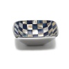Hand made in sand-cast aluminum decorated with our beautiful mosaic hand cut inlaid Mother of Pearl tiles. The petite bowls transform into the perfect dishes for martini accessories when paired with the Classic Petite Bowl Tray. Food safe.