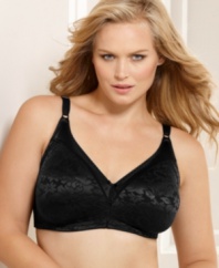 The support you need in a look you'll love: Bali's Comfort-U wireless bra features a gel-padded closure for a comfortable fit. Style #3372