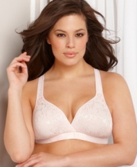 This unique front-close bra by Leading Lady provides beautiful separation with a gorgeous pattern and no wires. Style #5048
