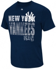 Where fashion meets fan gear! This New York Yankees MLB tee from Majestic Apparel fits just right!