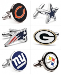 It's football Sunday any day of the week when you are wearing a pair of your favorite team's cufflinks from Cufflinks, Inc.