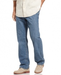 For the guy who likes his denim in a classic cut and always blue, these Tommy Bahama jeans fit the bill.
